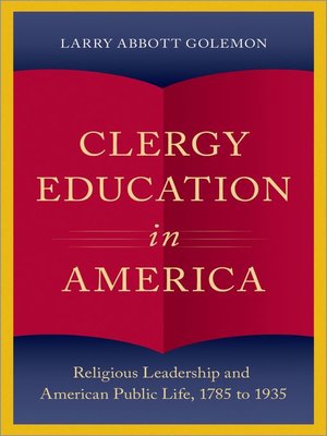 cover image of Clergy Education in America